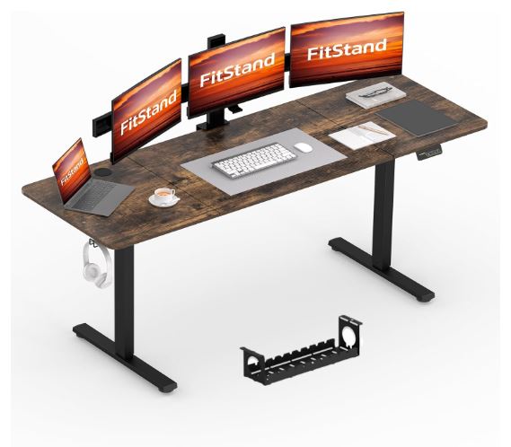 fitstand standing desk for dual monitors