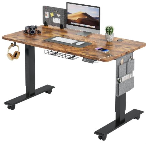 maidesite sn1 adjustable desk with cable management
