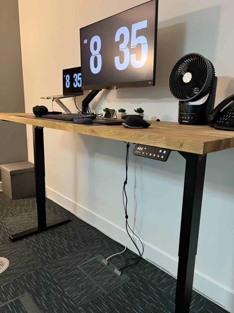 maidesite t2 pro (best value for a motorised desk) budget standing desk uk Own setup